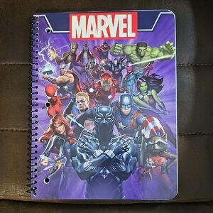 Marvel Heroes Purple Notebook